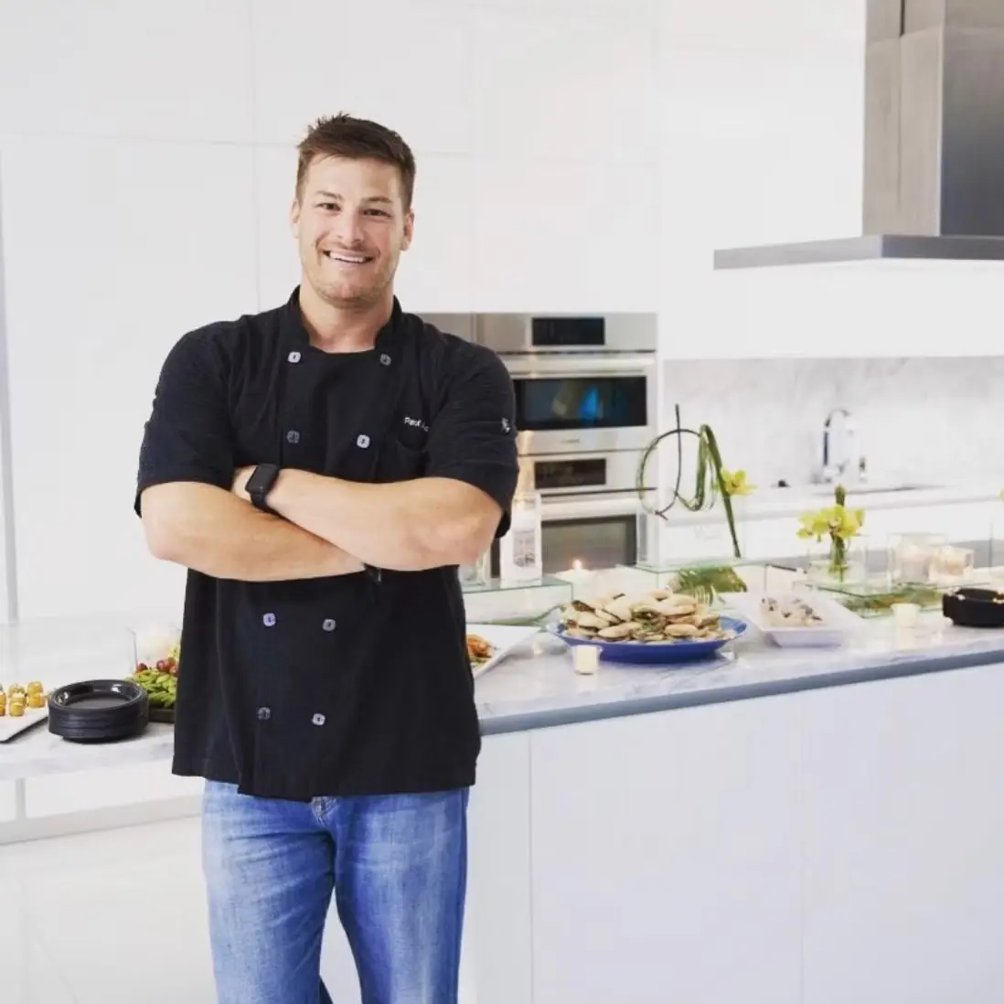 Chef Paul Aceto in a private residence kitchen
