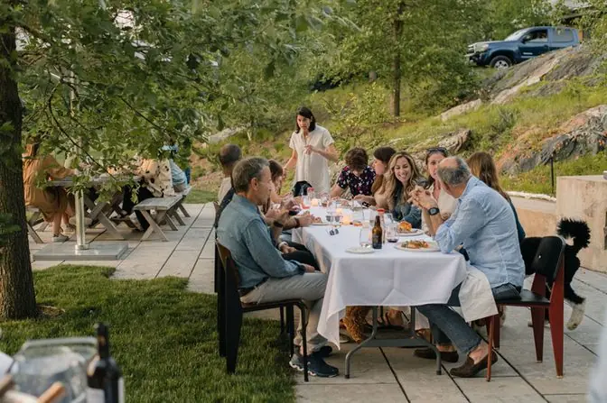 Guttman family farm celebration catered by Silver Spoon Events